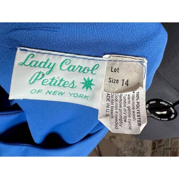 Dress sheath big bow puff sleeves blue long sleeve - Picture 11 of 12